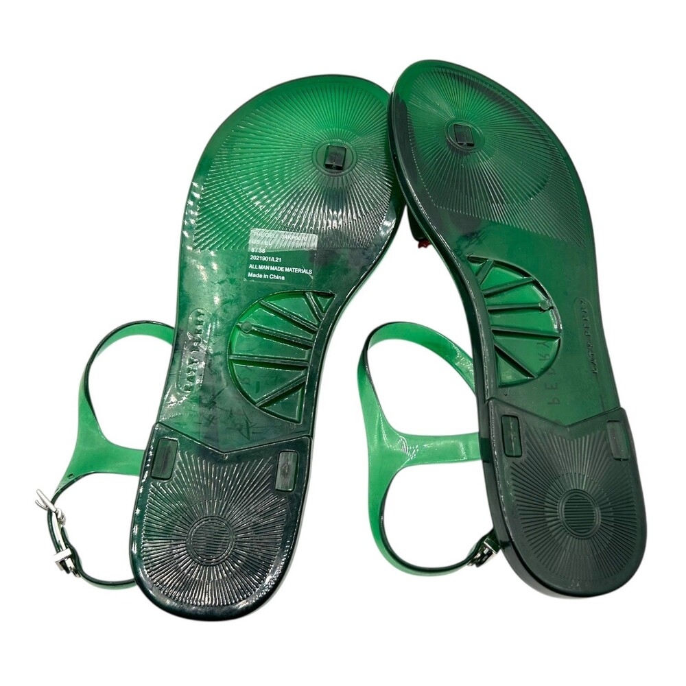 Katy Perry Women's Green The Geli Cactus Ankle Strap Flats Size 8 - Picture 8 of 9